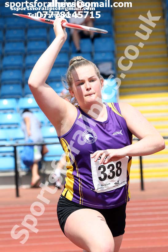 Senior womens javelin, Northern Senior and Under-20s Champs., Sports City, Manchester. Photo: David T. Hewitson/Sports for All Pics